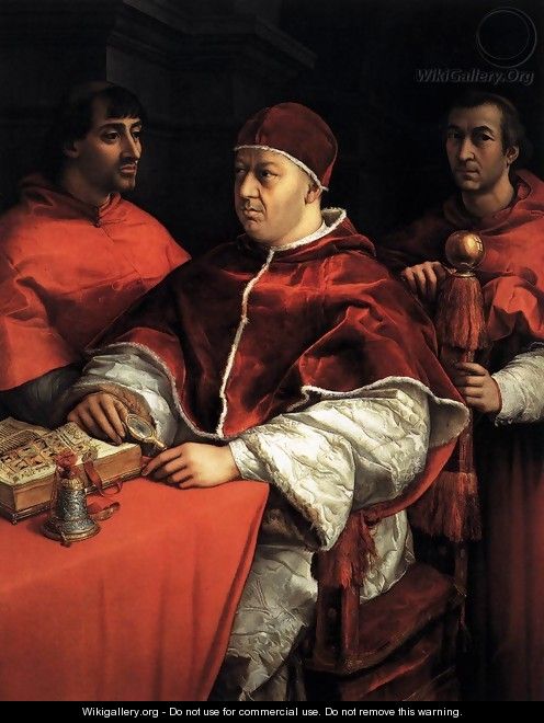 Pope Leo X with Cardinals Giulio de