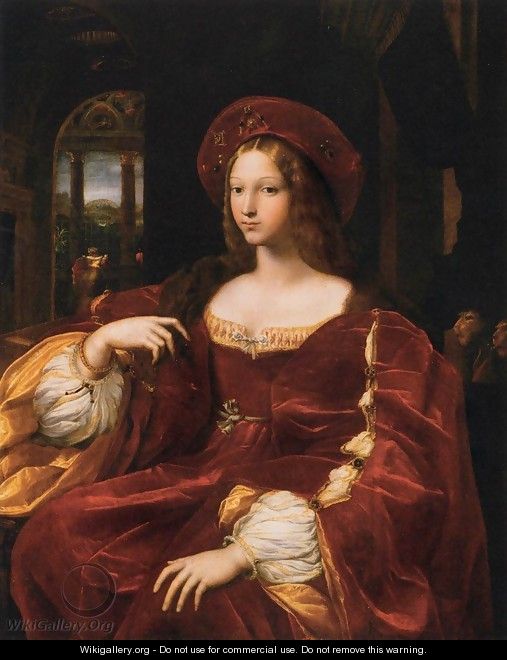 Portrait of Dona Isabel de Requesens, Vice-Queen of Naples - Raffaelo Sanzio