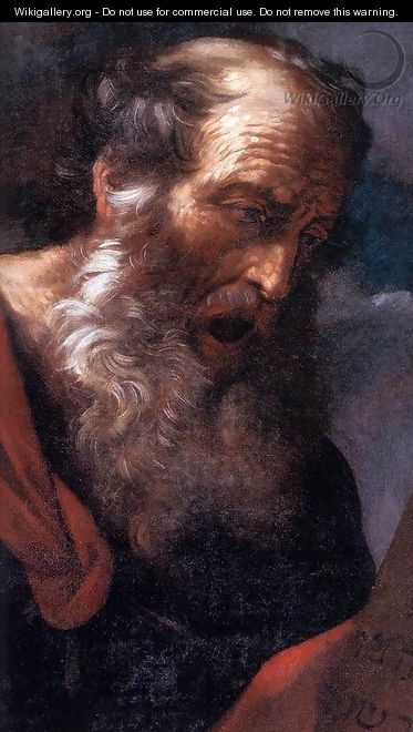 Moses with the Tables of the Law (detail) - Guido Reni