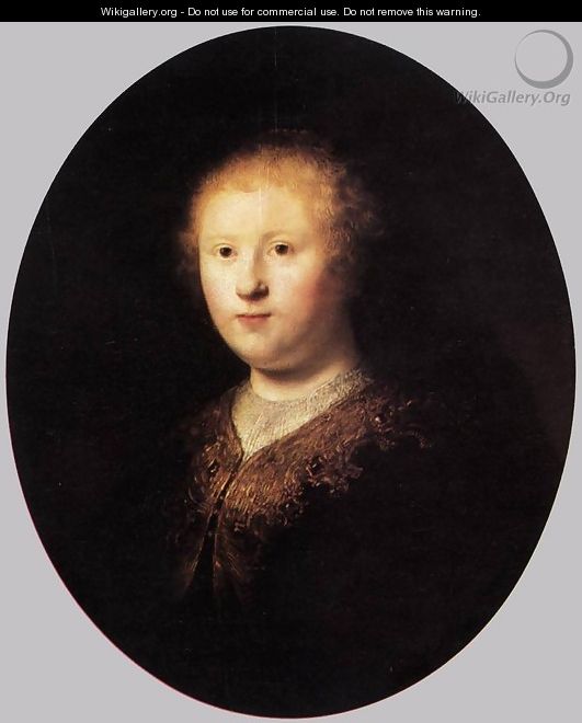 Portrait of a Young Woman - Rembrandt Van Rijn