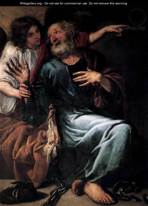 The Liberation of St Peter by an Angel - Antonio de Pereda