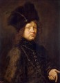 Portrait of a Young Man in a Fur Hat - Christoph Paudiss