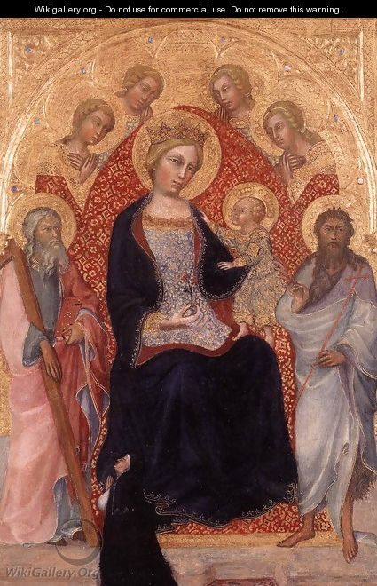 Virgin and Child Enthroned - Giovanni Fei Paolo di
