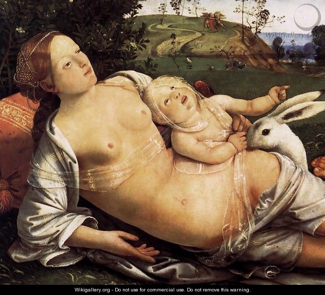 Venus, Mars, and Cupid (detail) - Piero Di Cosimo