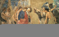 The Death of Adam, detail of Adam's Burial - Piero della Francesca