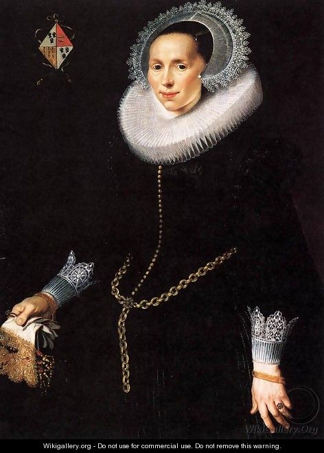 Portrait of Johanna Le Maire - Nicolaes Eliasz. Pickenoy