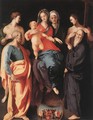 Madonna and Child with St Anne and Other Saints - (Jacopo Carucci) Pontormo