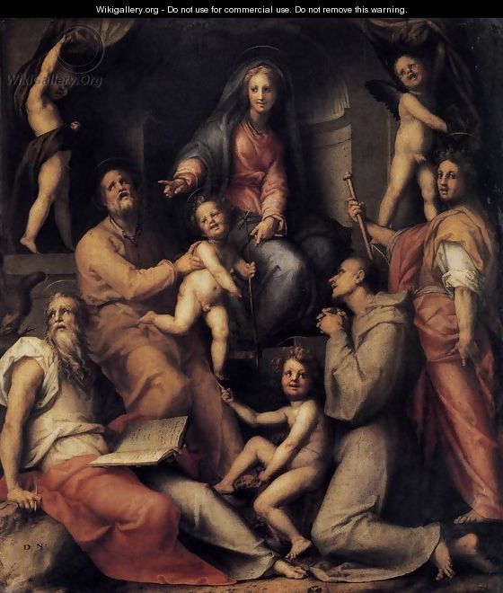 Madonna and Child with Saints - (Jacopo Carucci) Pontormo