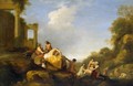 Landscape with Diana and Callisto - Cornelis Van Poelenburgh