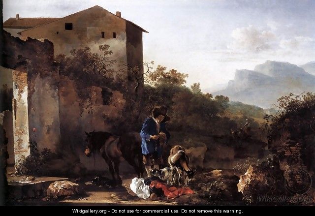 Landscape with a Goatherd - Adam Pynacker