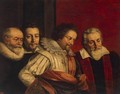 Portrait of Four Members of the Paris Council - Frans, the Younger Pourbus