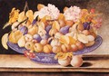 Still-Life of Fruit and Flowers - Octavianus Montfort