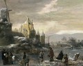 Winter Landscape with Skaters 2 - Claes Molenaar (see Molenaer)