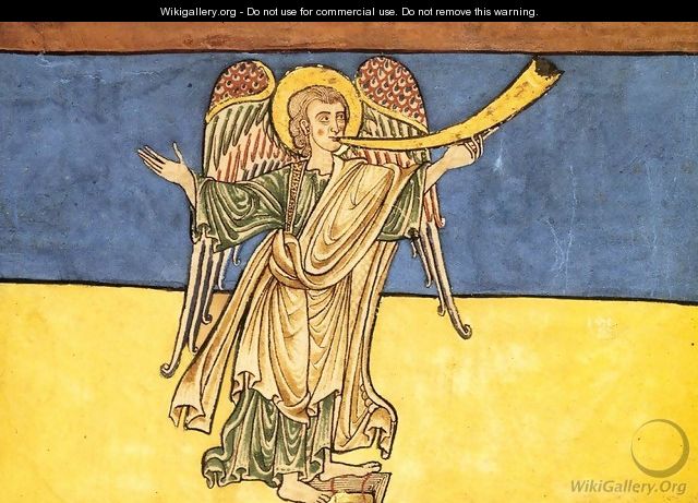The Seventh Angel of the Apocalypse Proclaiming the Reign of the Lord - Spanish Unknown Masters