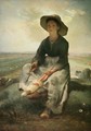 Young Shepherdess - Jean-Francois Millet