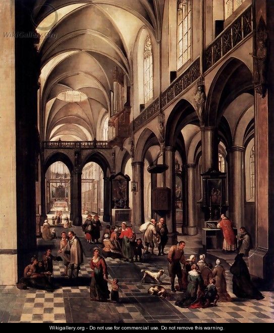 Interior of a Flemish Church - Peeter, the Elder Neeffs