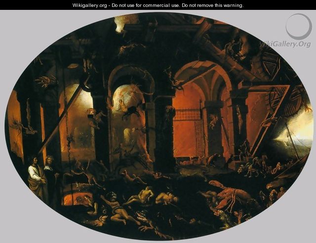 Dante and Virgil in the Underworld - Filippo Napoletano
