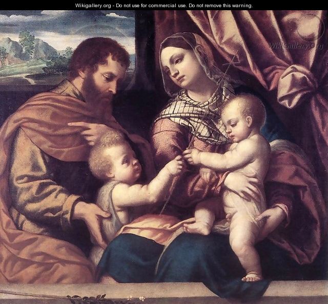 Holy Family 2 - Moretto Da Brescia