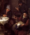 Peasant Family in a Cottage Interior (detail) - Adriaen Jansz. Van Ostade