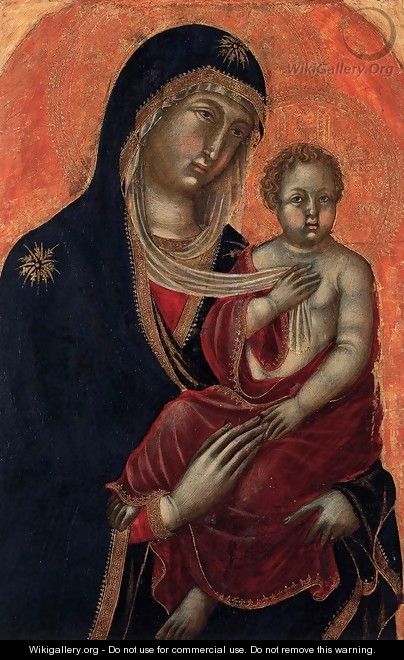 Virgin and Child - Niccolo Di Segna