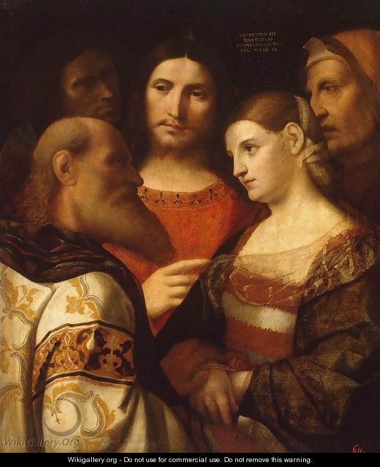 Christ and the Woman Taken in Adultery - Jacopo d