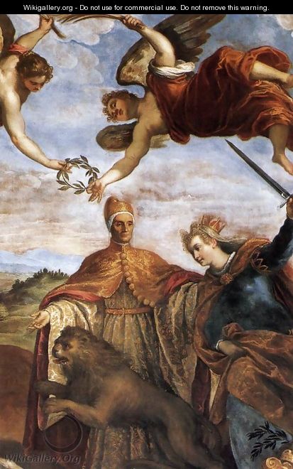 Allegory of the Victory over the League of Cambrai (detail) - Jacopo d