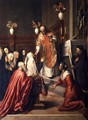 Pasquale Cicogna Hearing Mass Celebrated in the Oratory of the Crociferi - Jacopo d'Antonio Negretti (see Palma Giovane)