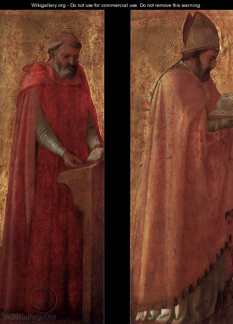 Two panels from the Pisa Altarpiece - Masaccio (Tommaso di Giovanni)