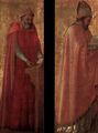 Two panels from the Pisa Altarpiece - Masaccio (Tommaso di Giovanni)