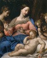 The Sleep of the Infant Jesus, with Musician Angels - Carlo Maratti