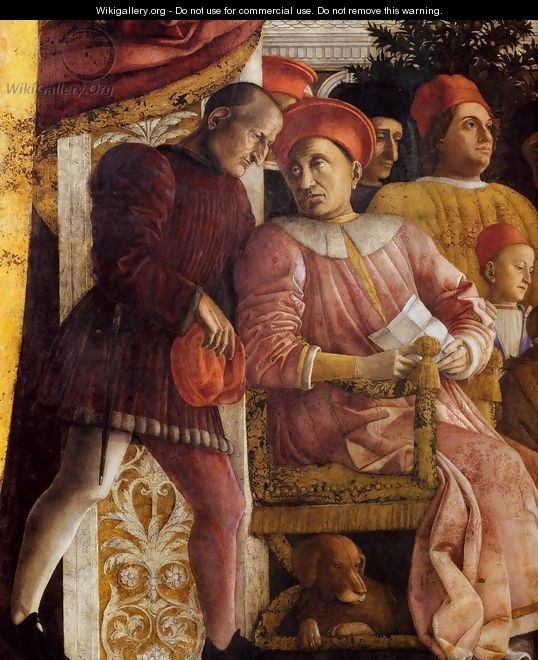 The Court of Gonzaga (detail) 3 - Andrea Mantegna