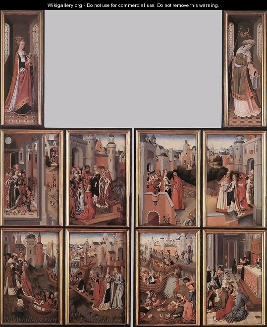 Legend of St Ursula, the Church and the Synagogue - Master of the Legend of St. Ursula