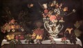 Fruit Still-Life with a Vase of Flowers - Master of the Hartford Still-life