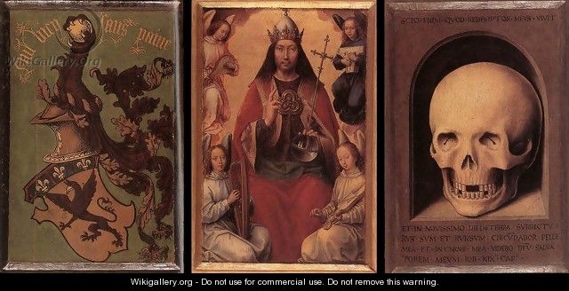 Triptych of Earthly Vanity and Divine Salvation (rear) - Hans Memling