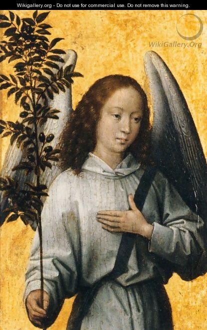 Angel with an Olive Branch, Emblem of Divine Peace - Hans Memling