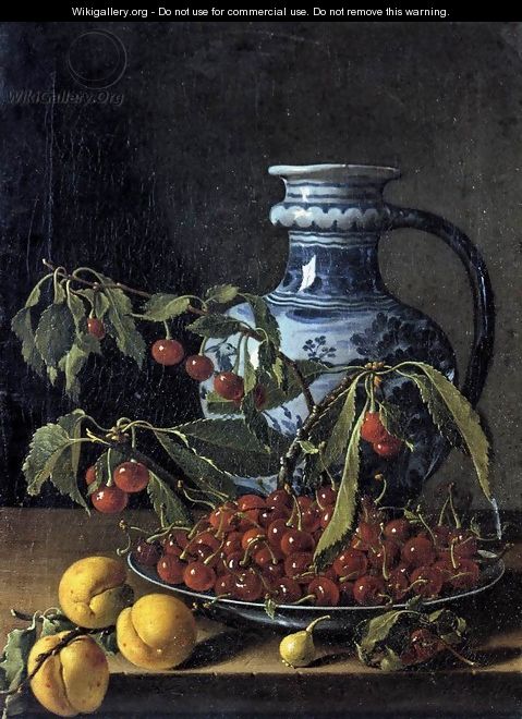 Still-Life with Fruit and a Jar 2 - Luis Eugenio Melendez