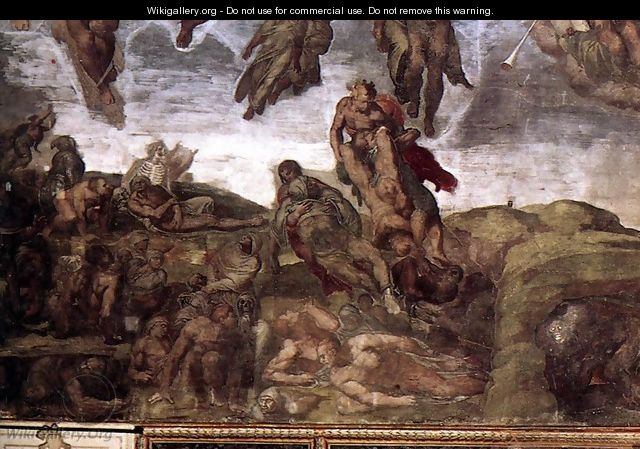 Last Judgment (detail) 4 - Michelangelo Buonarroti