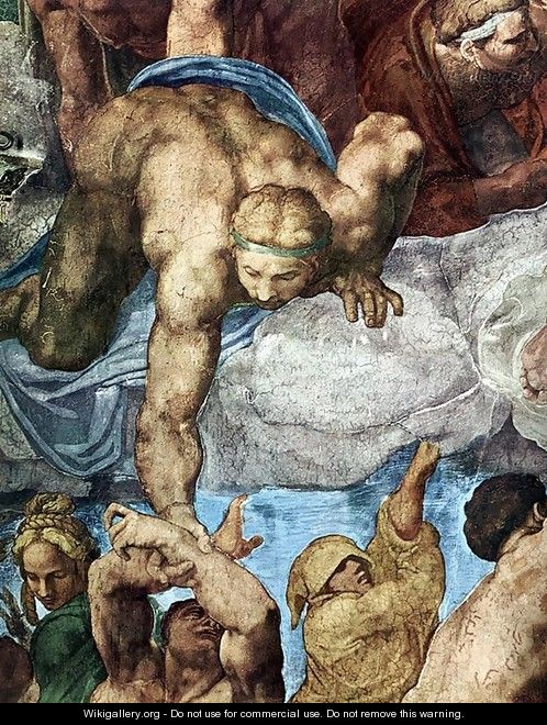 Last Judgment (detail) 3 - Michelangelo Buonarroti
