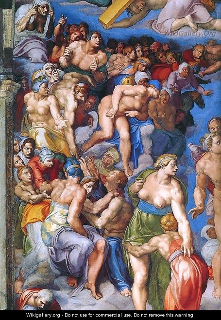 Last Judgment (detail) - Michelangelo Buonarroti