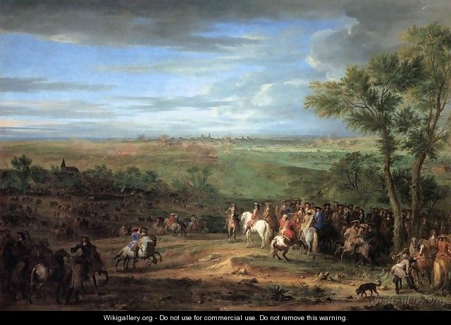 Louis XIV Arriving in the Camp in front of Maastricht - Adam Frans van der Meulen