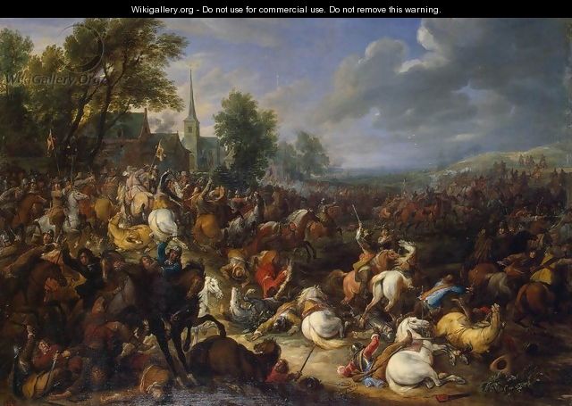 Cavalry Engagement - Adam Frans van der Meulen