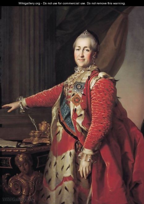 Portrait of Catherine II - Dmitry Levitsky