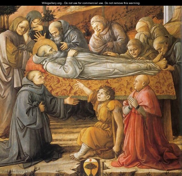 Funeral of St Jerome (detail) - Filippino Lippi