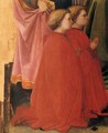 St Lawrence Enthroned with Saints and Donors (detail) - Filippino Lippi
