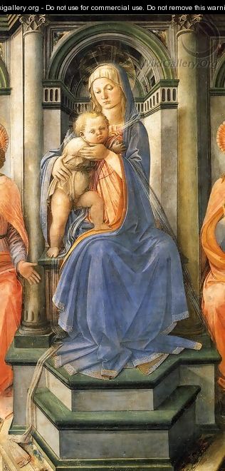 Madonna Enthroned with Saints (detail) 2 - Filippino Lippi