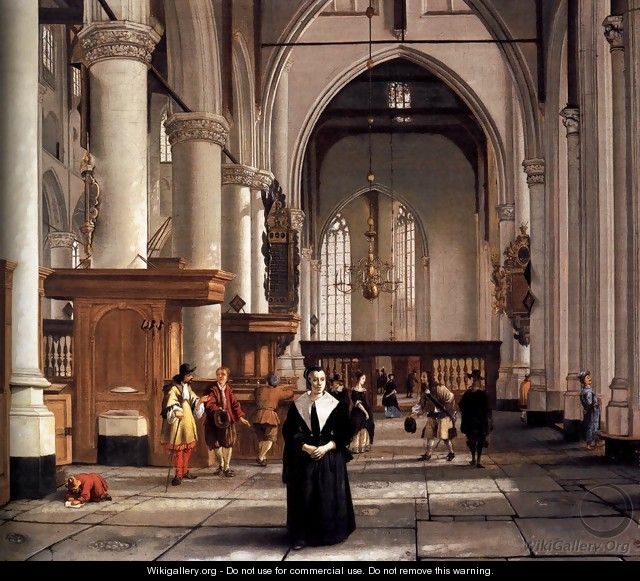 Interior of the Laurenskerk, Rotterdam - Cornelis De Man