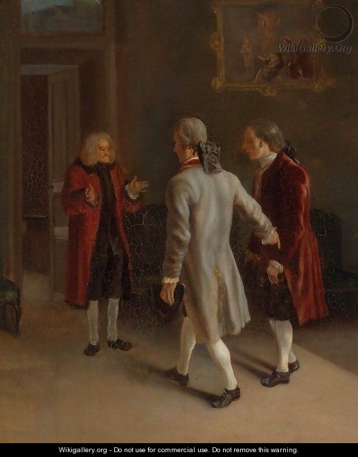 Voltaire Welcoming his Guests - Jean Huber