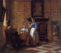 Interior with Figures - Pieter De Hooch