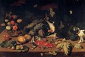 Still-Life with a Monkey Stealing Fruit - Jan van Kessel