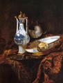 Still-Life with an Aquamanile, Fruit, and a Nautilus Cup - Willem Kalf